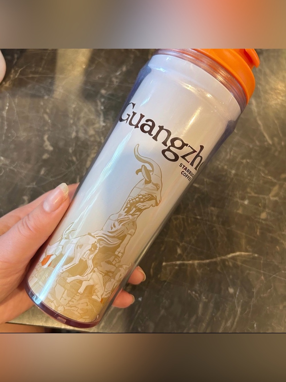 Starbucks Guangzhou China Global Icon Series Travel Coffee Tumbler 12oz